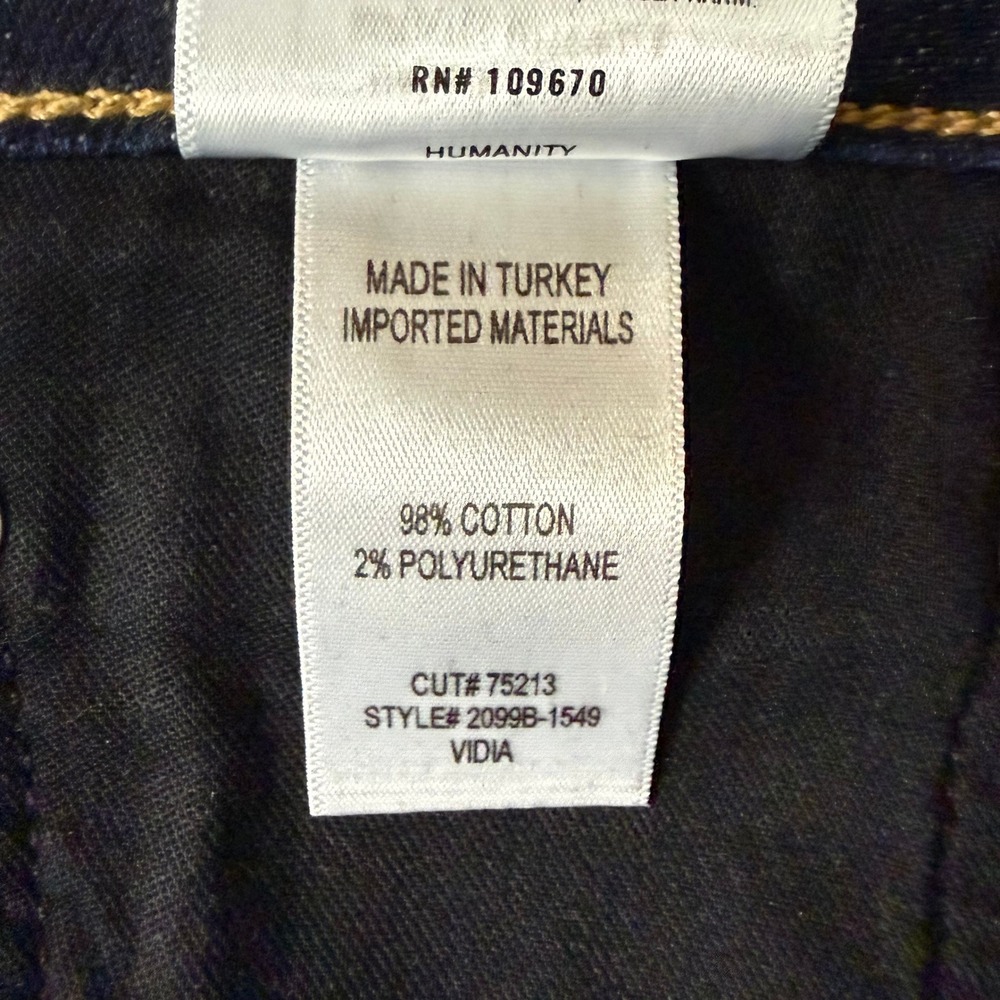 Citizens of Humanity Vidia Jeans Womens 31 Blue Dark‎ Wash High Rise Wide Leg - Picture 7 of 14